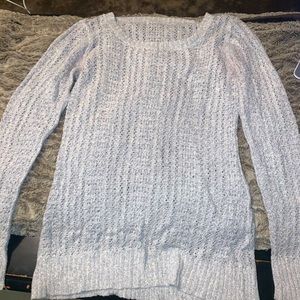 Grey knitted sweater